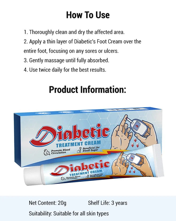 Diabetes Treatment Cream Wound healing as fast as light⚡